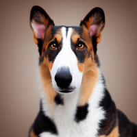 Gorgeous Smooth Collie Dog Picture